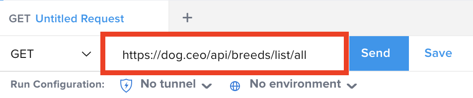 Enter API URL