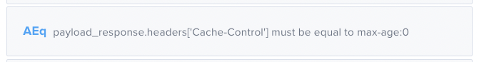 Checking that a resource shouldn't be cached