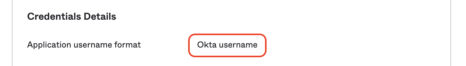 Username Format
