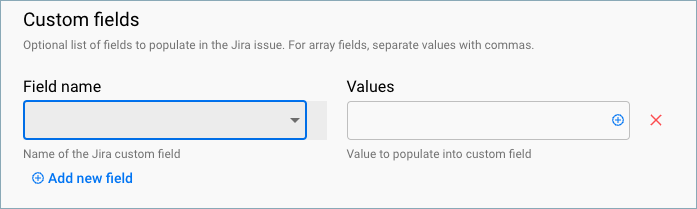 Shows how to configure custom fields