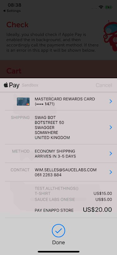 Apple Pay setup - Demo app