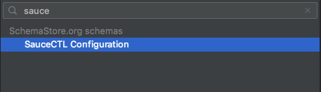 IntelliJ Schema Dropdown