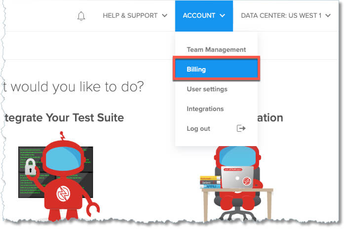 Billing navigation