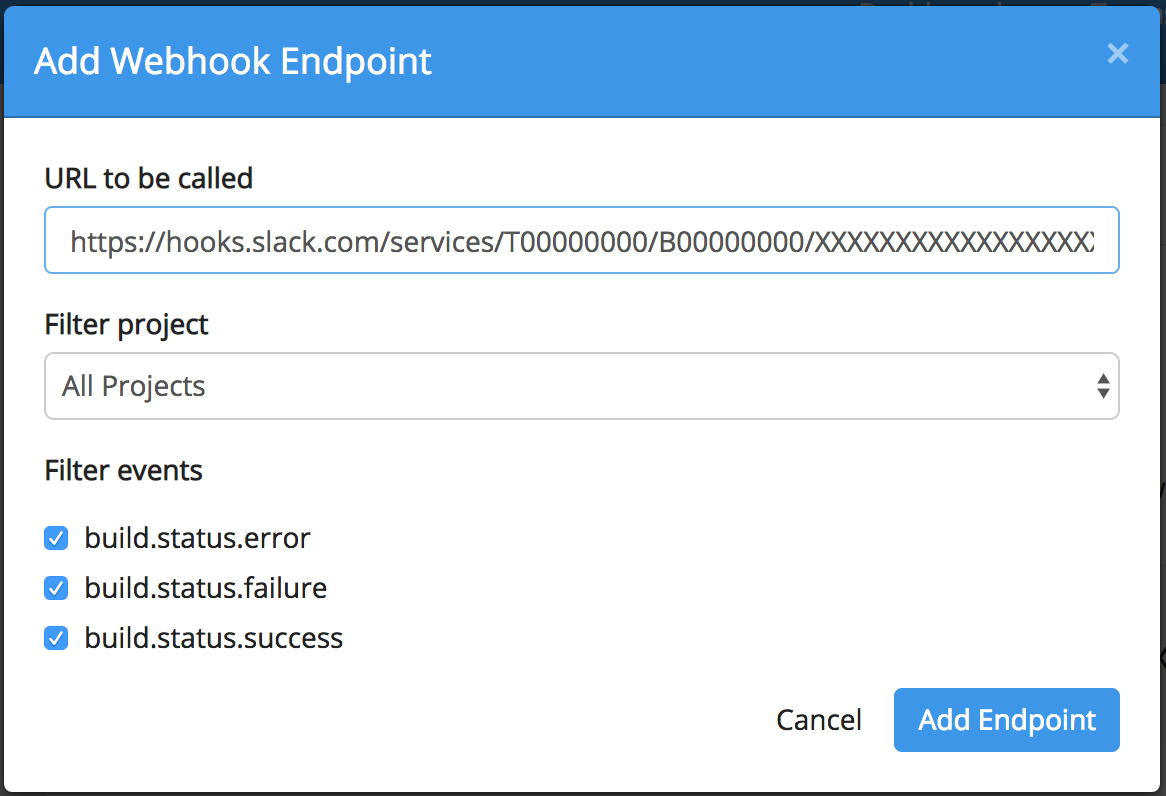 E2E Add Webhook